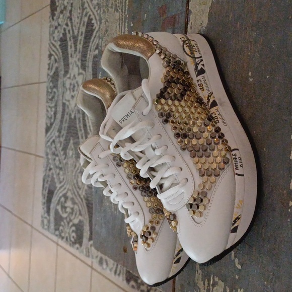 PREMIATA studded sneakers 37 7 2593 rare design - Picture 5 of 15